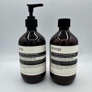 Empty Aesop Resurrection Hand Wash 500ml Bottles Pump & Cap Set